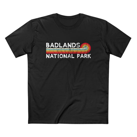 Badlands National Park T-Shirt - Vintage Stretched Sunrise