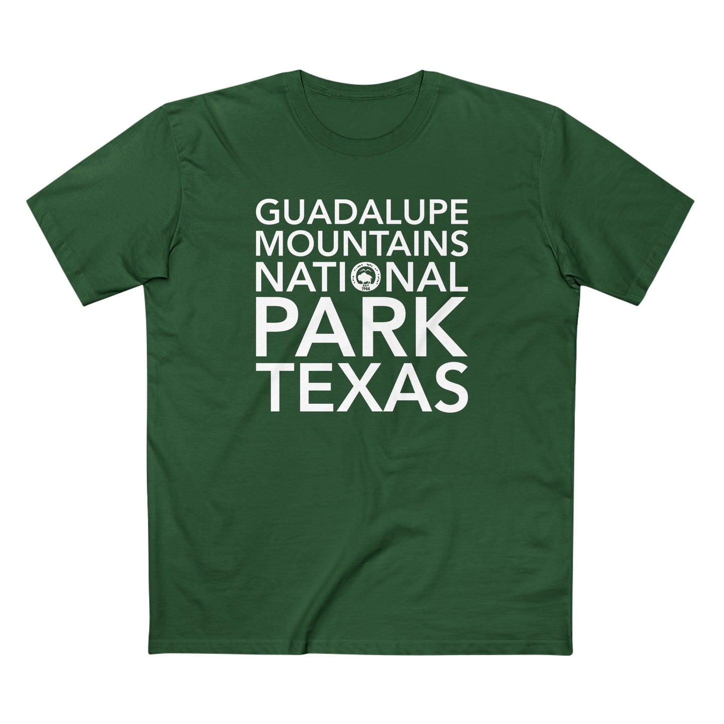 Guadalupe Mountains National Park T-Shirt Block Text