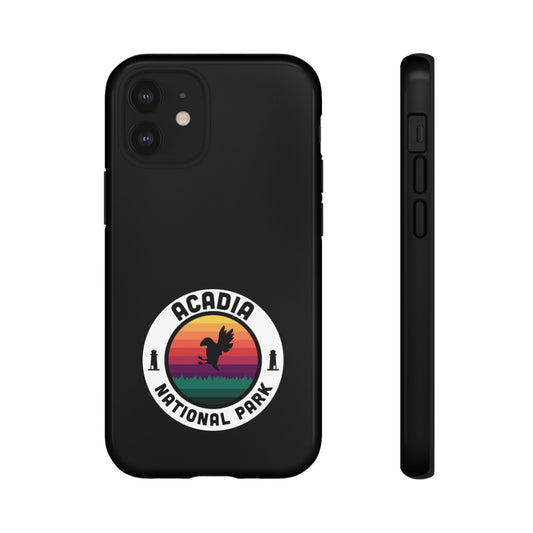 Acadia National Park Phone Case - Round Emblem Design