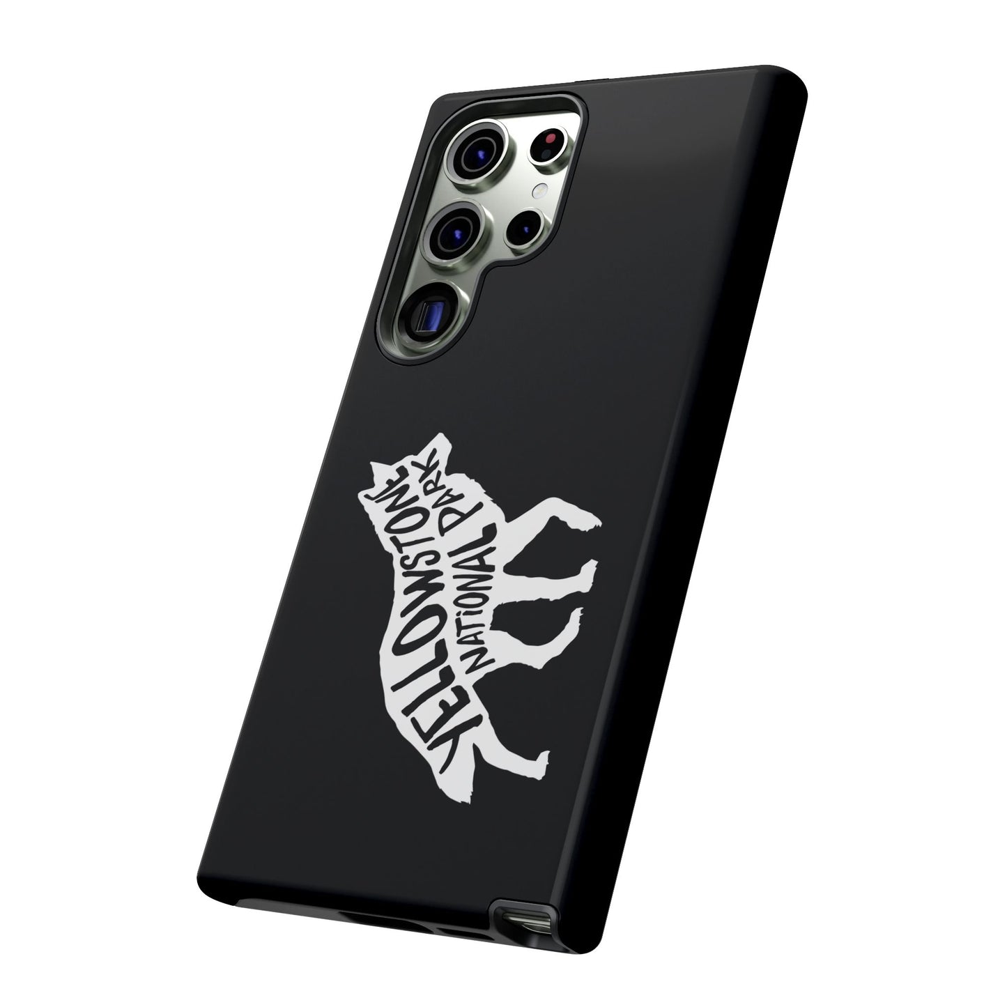 Yellowstone National Park Phone Case - Wolf Design