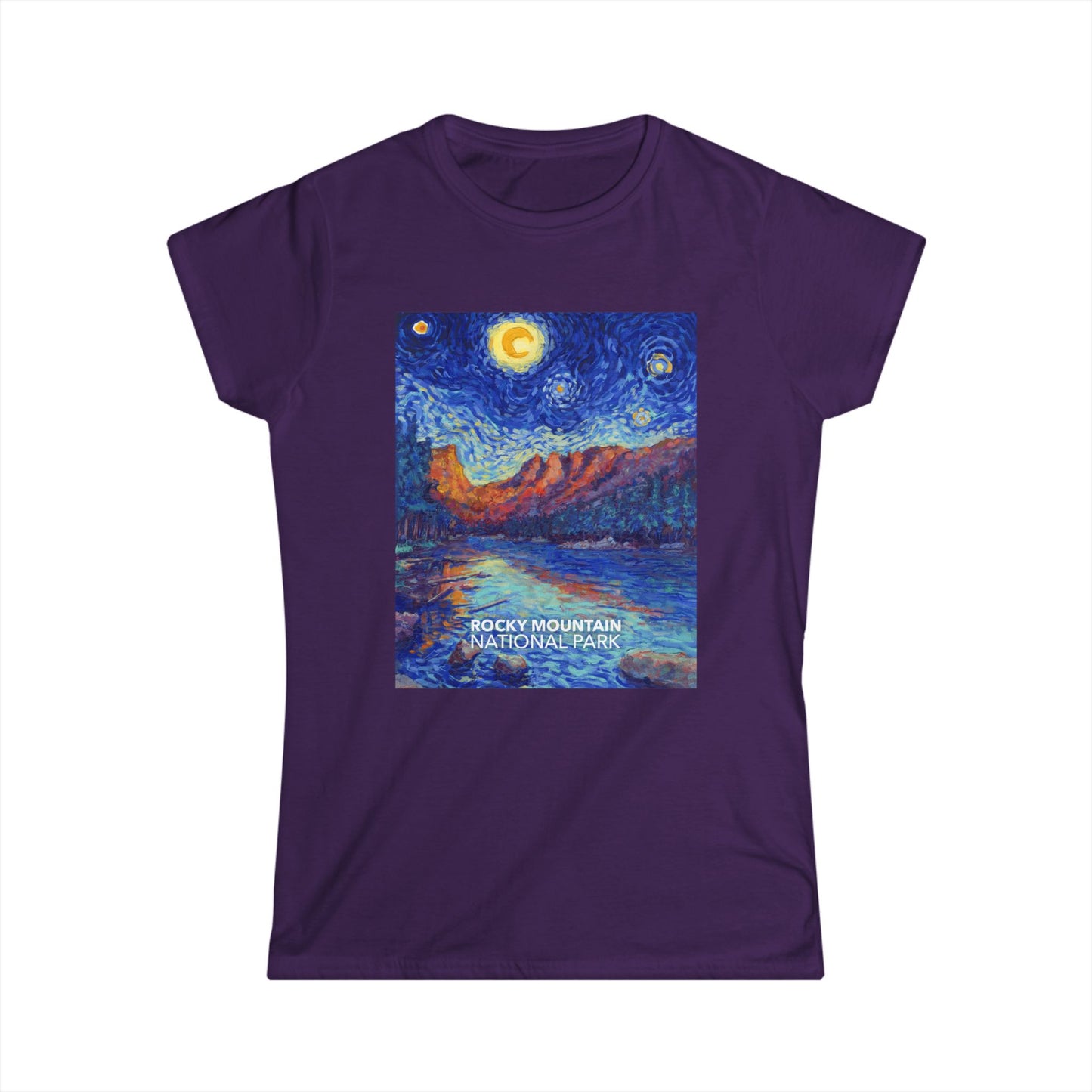 Rocky Mountain National Park T-Shirt - Women's Starry Night