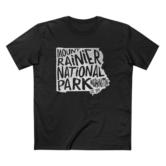 Mount Rainier National Park T-Shirt - Map