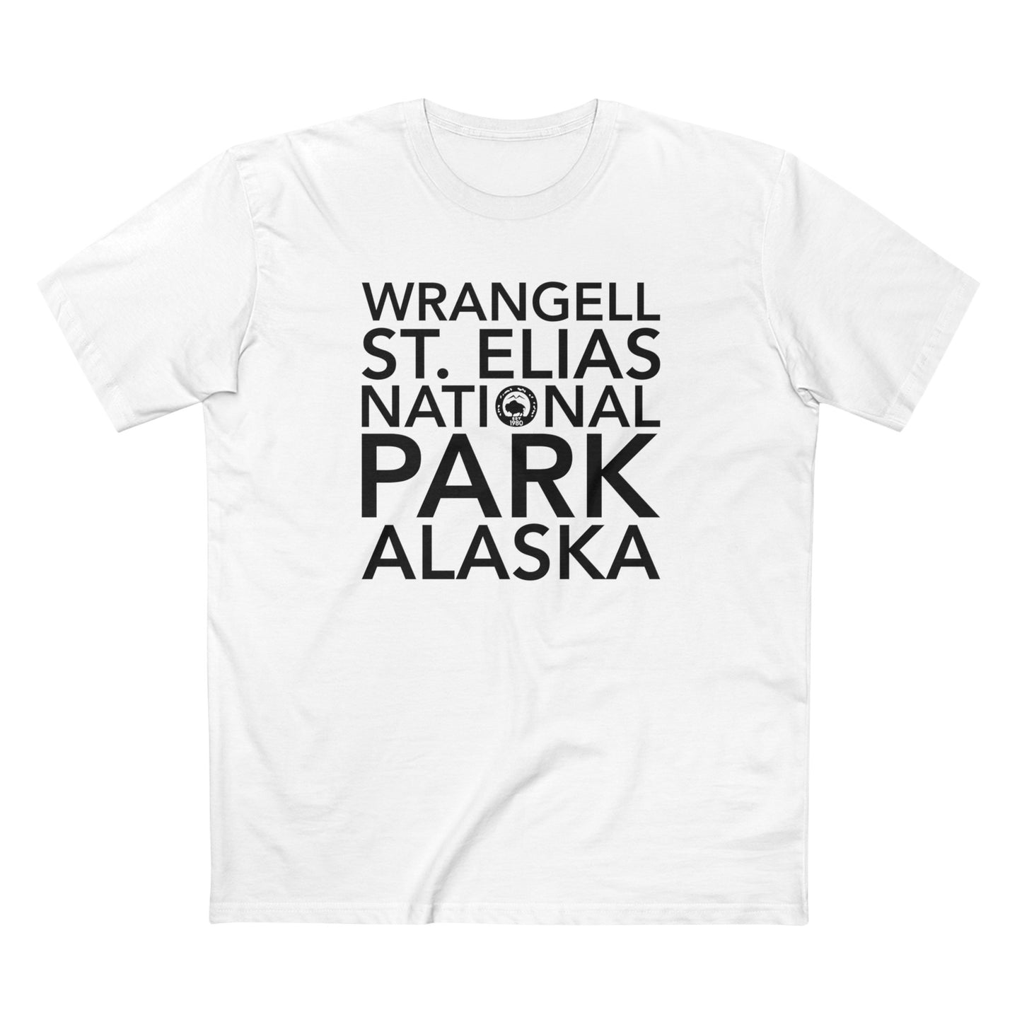 Wrangell St. Elias National Park T-Shirt Block Text