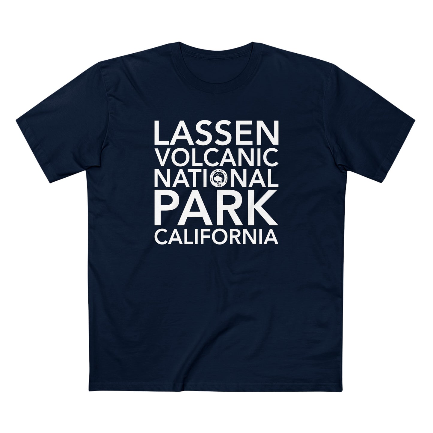 Lassen Volcanic National Park T-Shirt Block Text