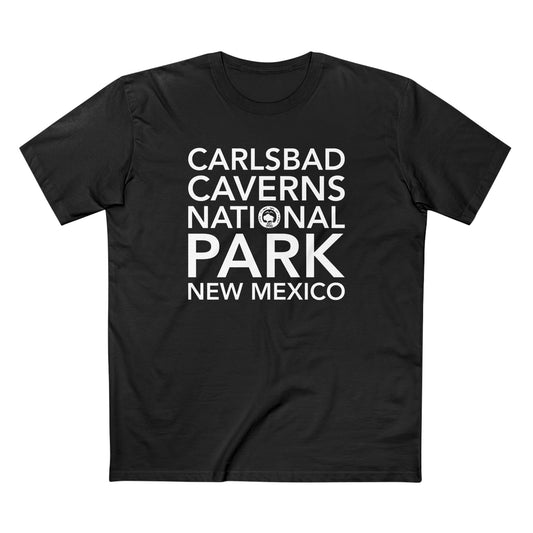 Carlsbad Caverns National Park T-Shirt Block Text