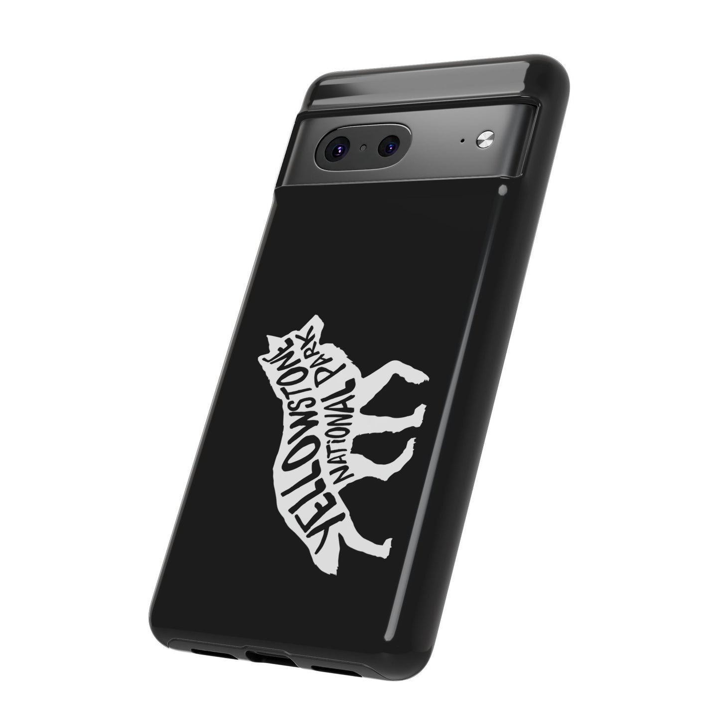 Yellowstone National Park Phone Case - Wolf Design