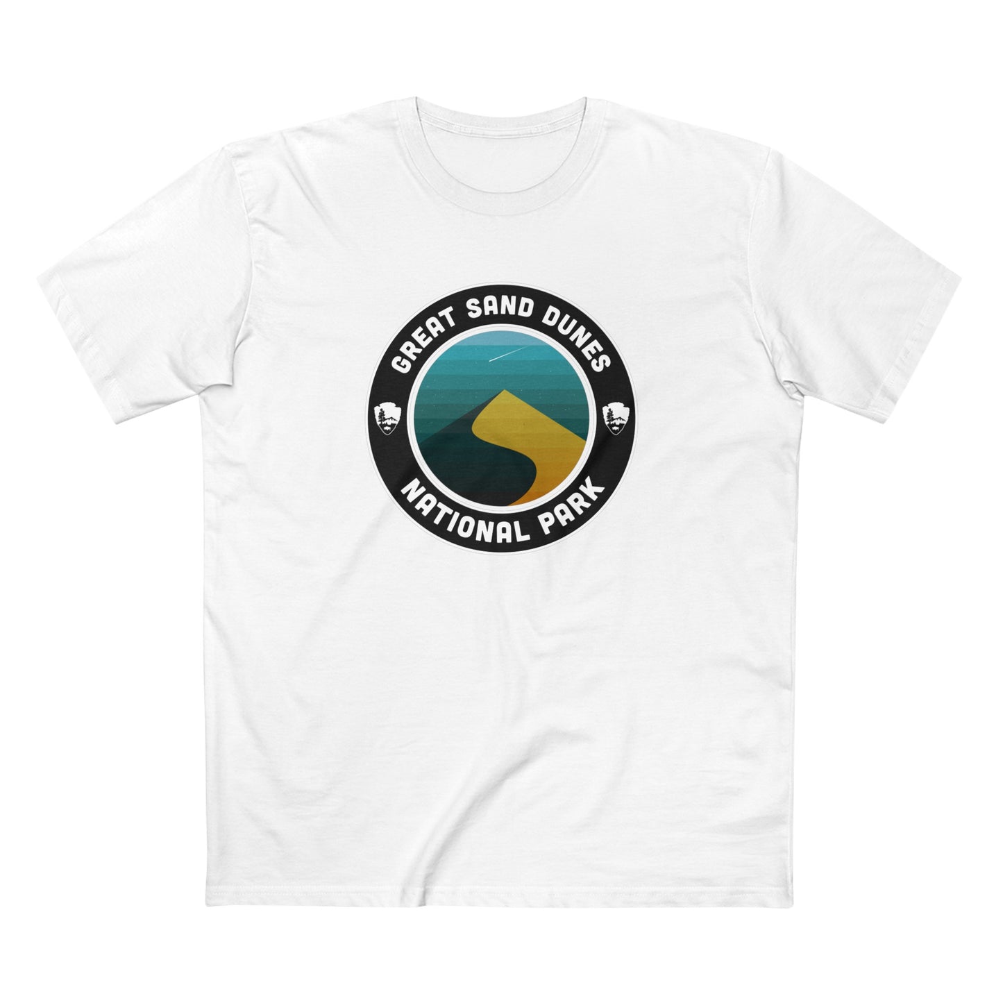 Great Sand Dunes National Park T-Shirt - Round Badge Design