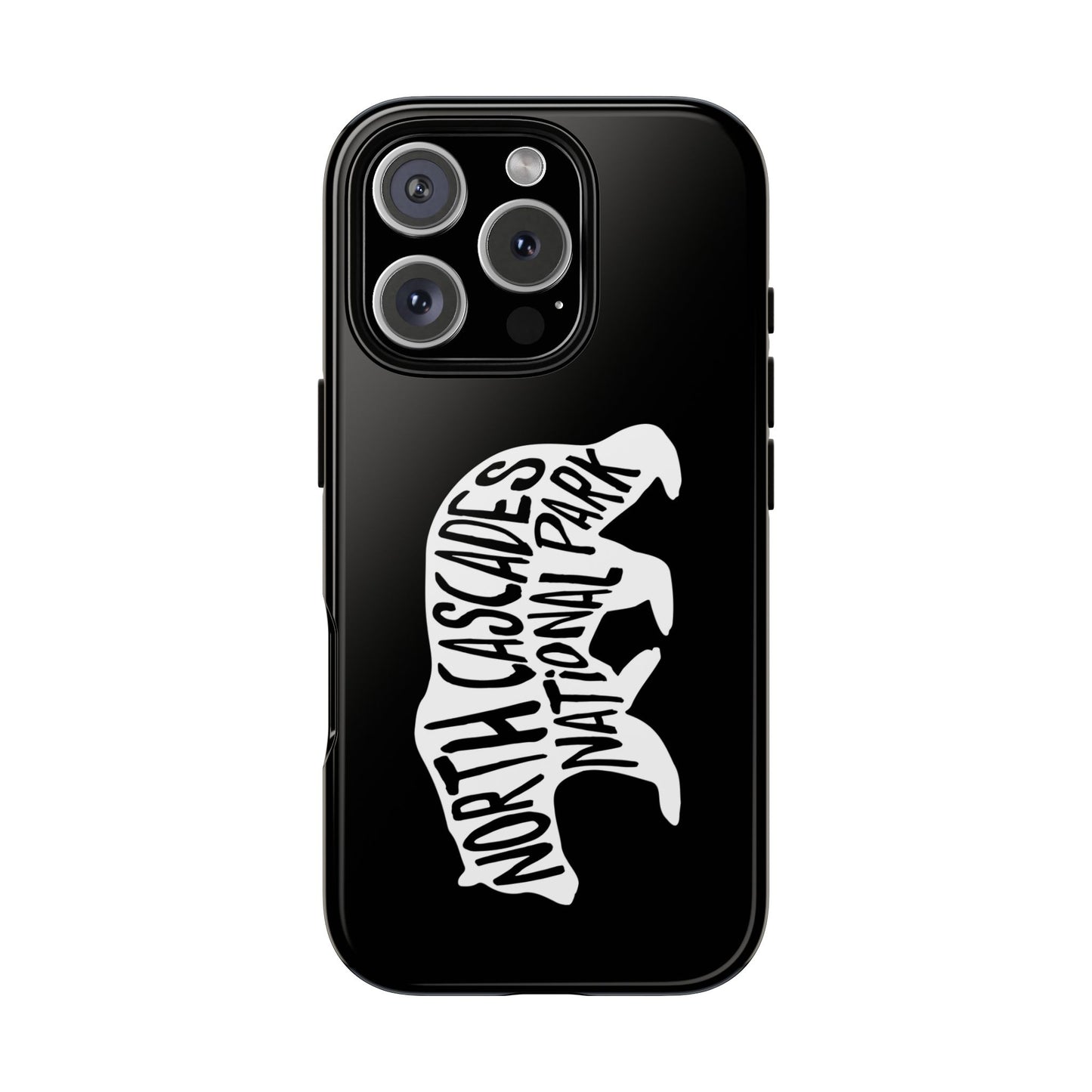 North Cascades National Park Phone Case - Black Bear Design