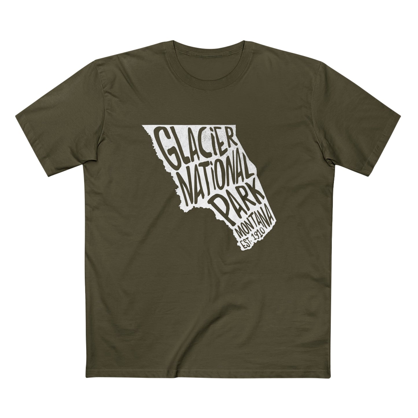 Glacier National Park T-Shirt - Map