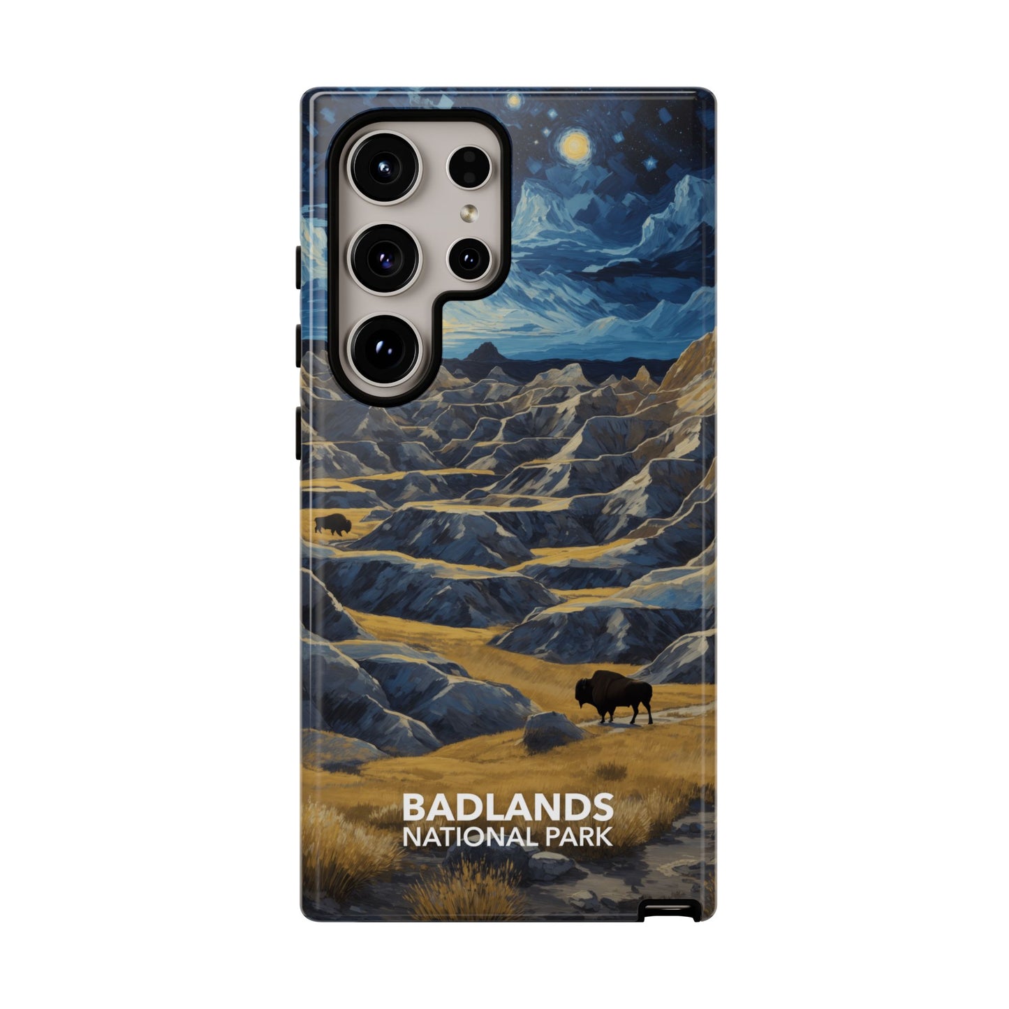 Badlands National Park Phone Case - Starry Night