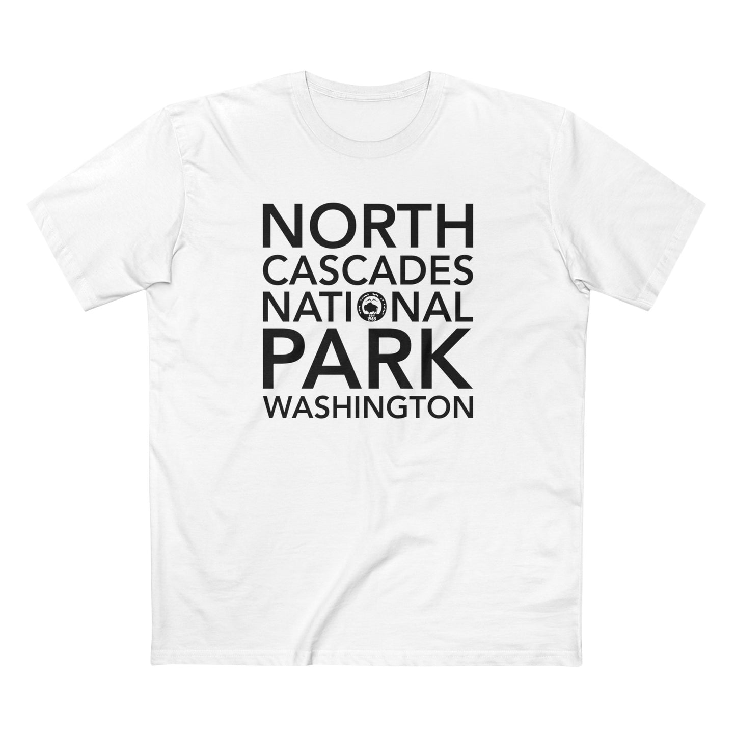 North Cascades National Park T-Shirt Block Text