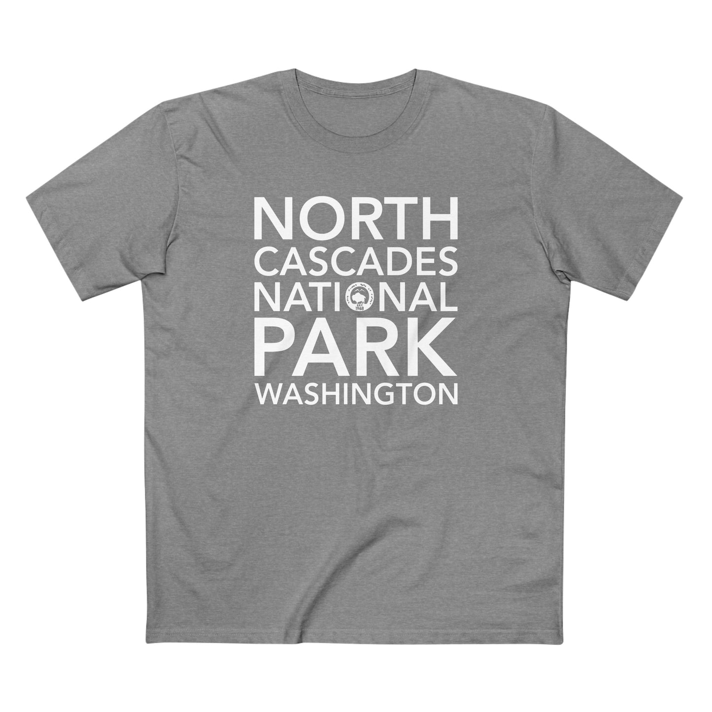 North Cascades National Park T-Shirt Block Text