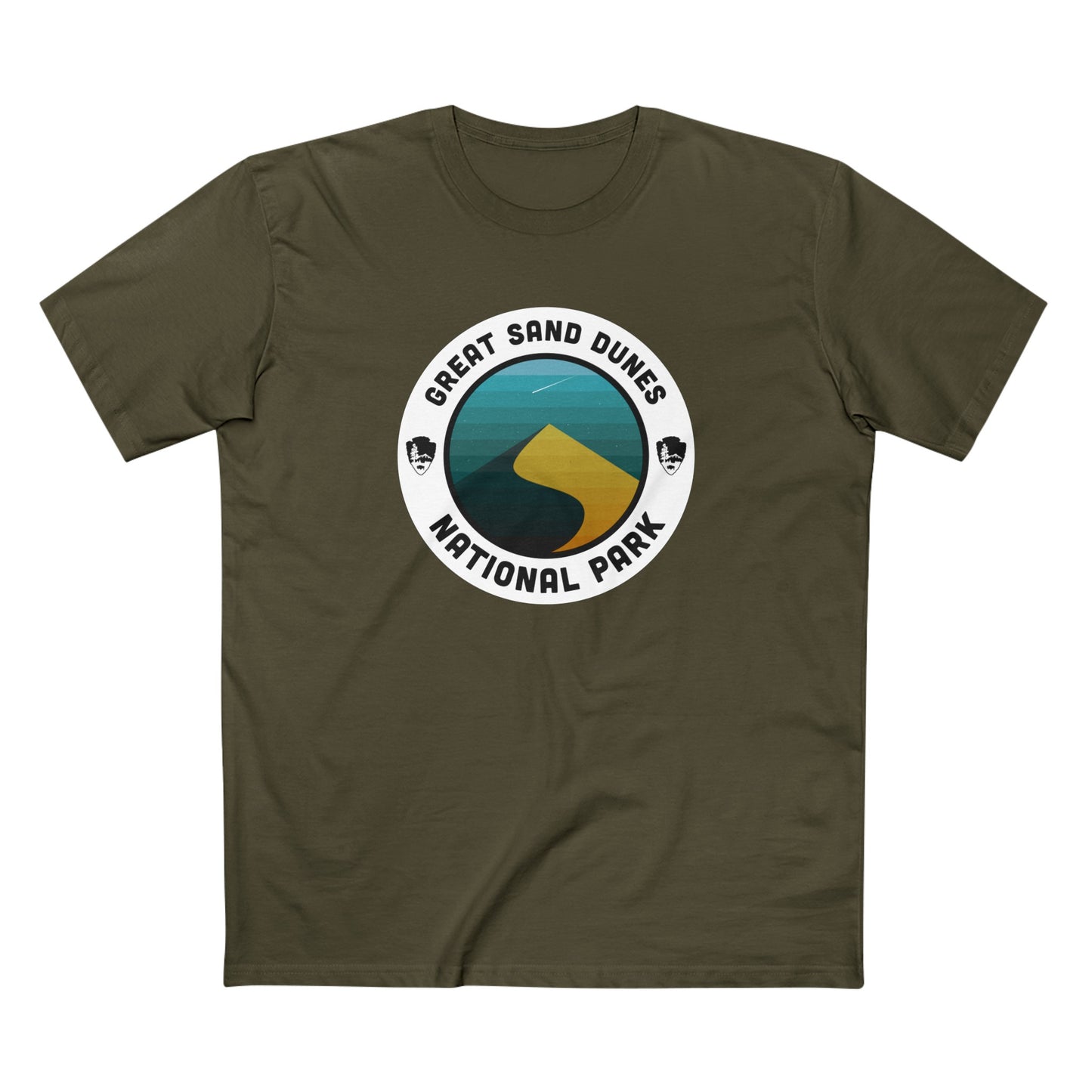 Great Sand Dunes National Park T-Shirt - Round Badge Design