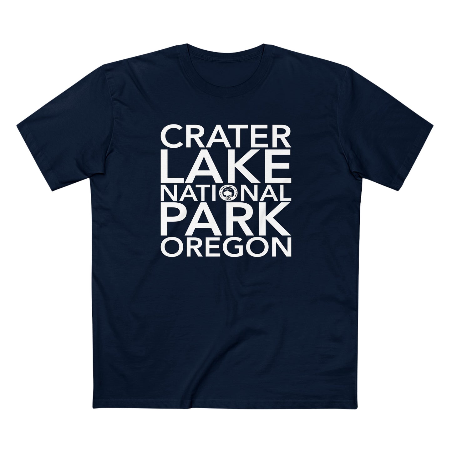 Crater Lake National Park T-Shirt Block Text