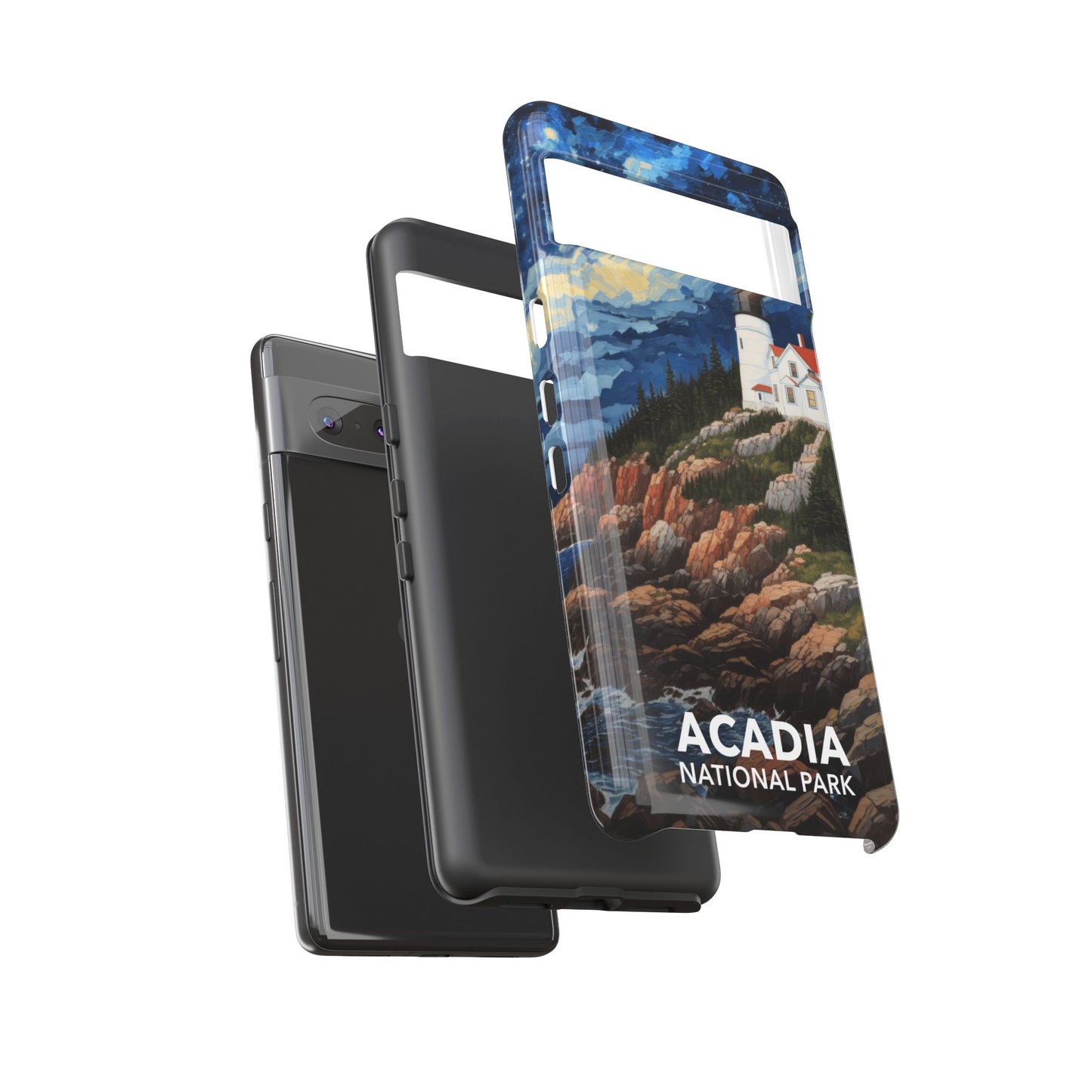 Acadia National Park Phone Case - Starry Night Lighthouse