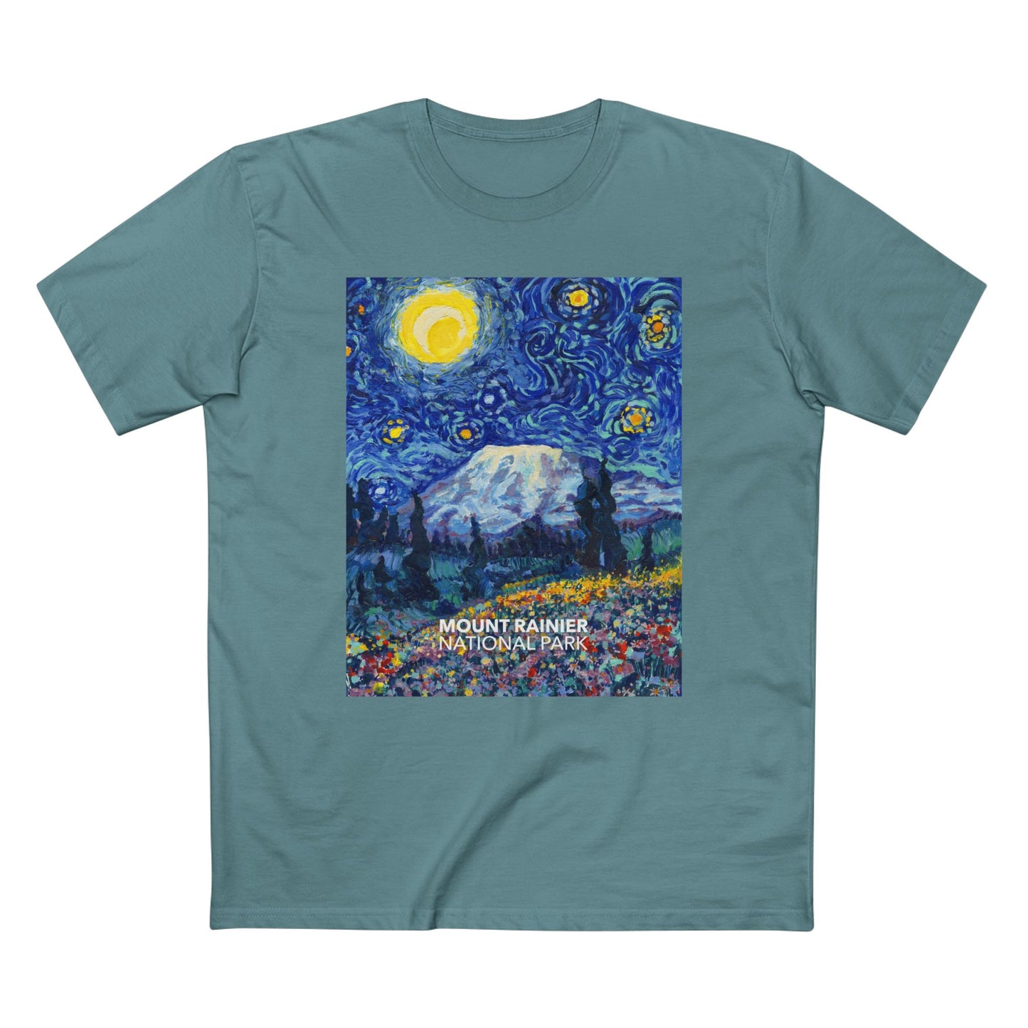 Mountain Rainier National Park T-Shirt - The Starry Night