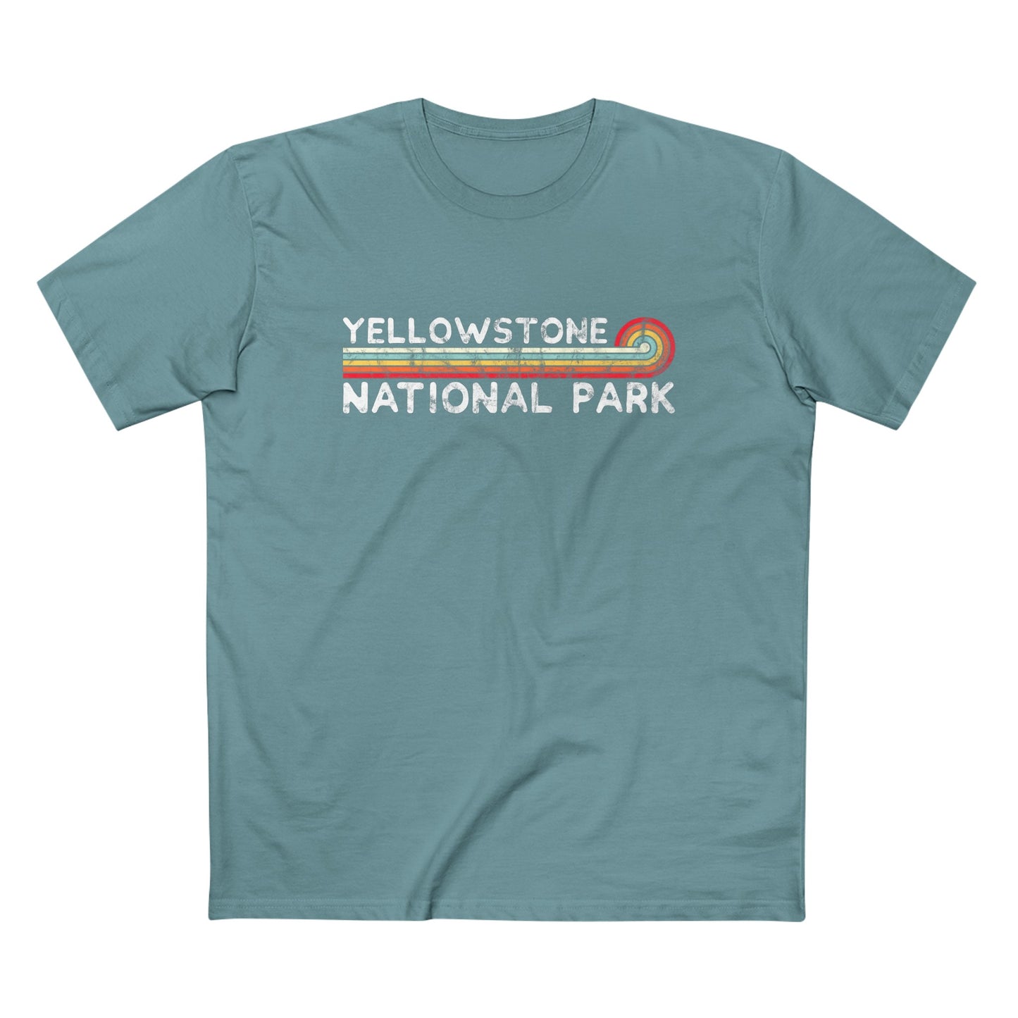 Yellowstone National Park T-Shirt - Vintage Stretched Sunrise