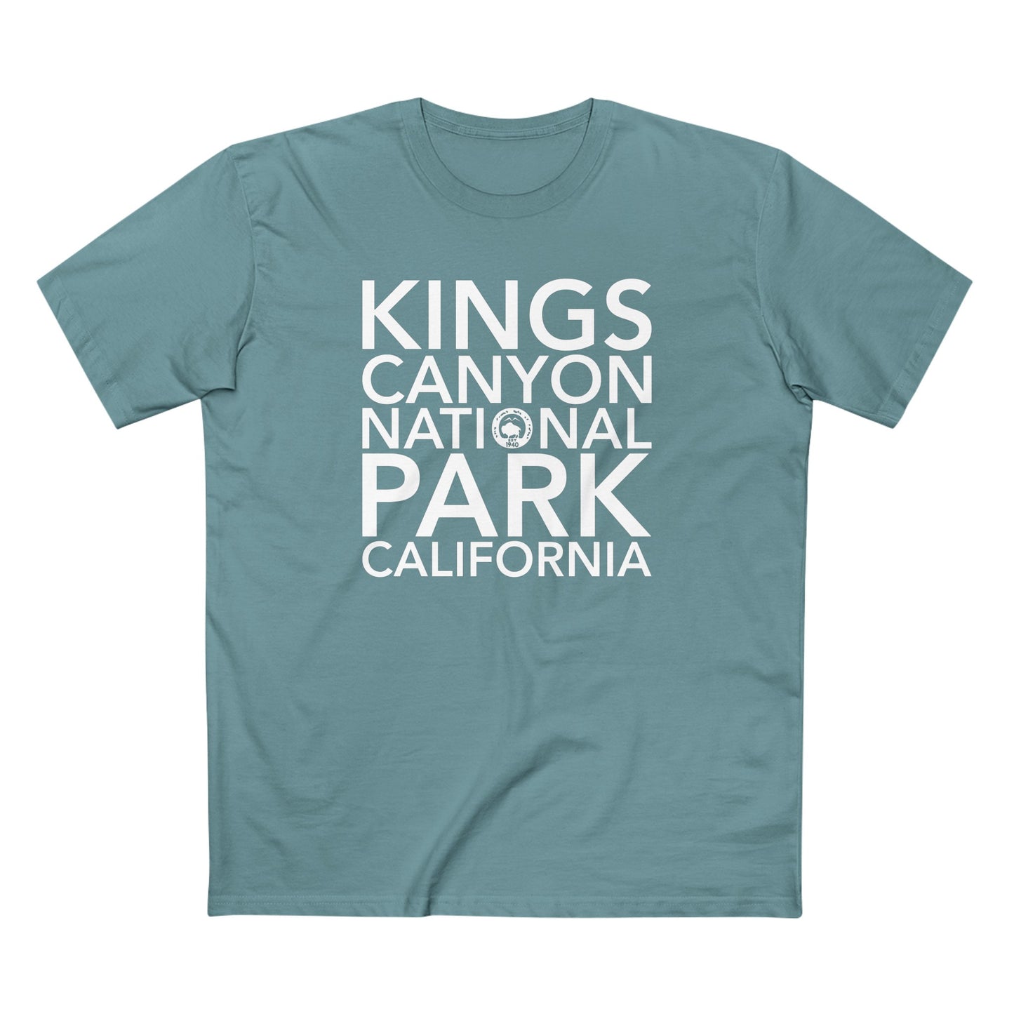 Kings Canyon National Park T-Shirt Block Text