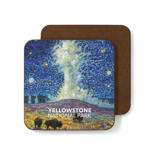 Yellowstone National Park Coaster - The Starry Night