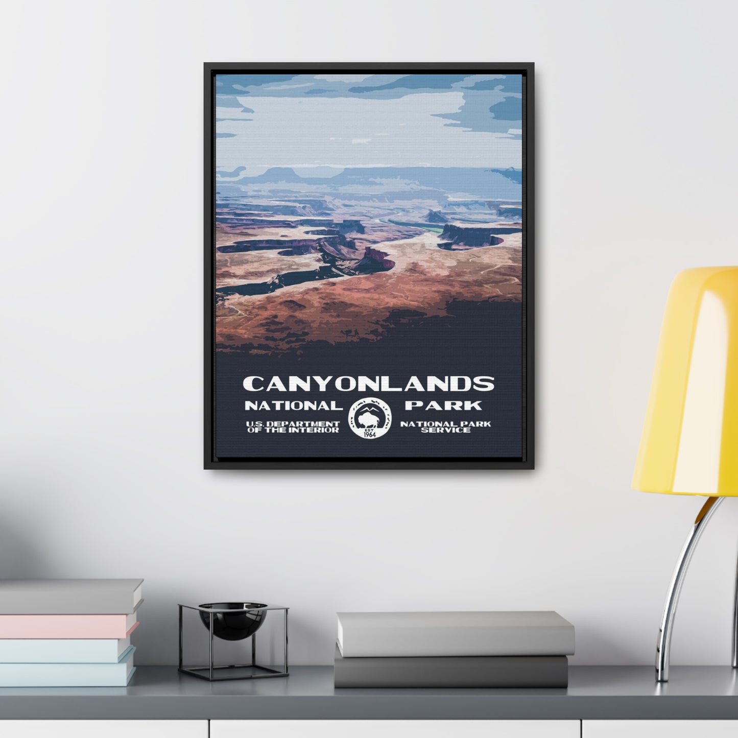 Canyonlands National Park Framed Canvas - WPA Poster