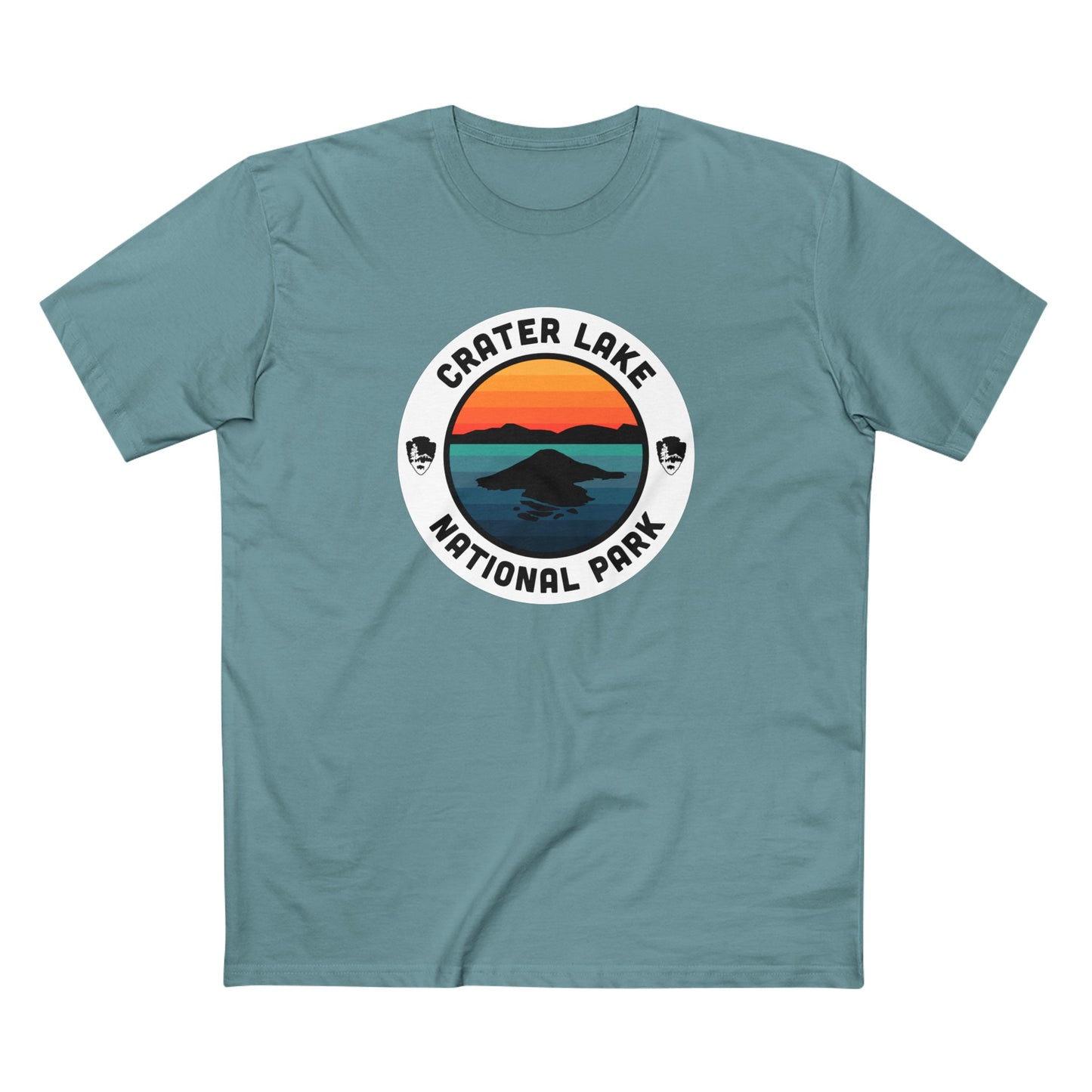 Crater Lake National Park T-Shirt - Round Badge Design