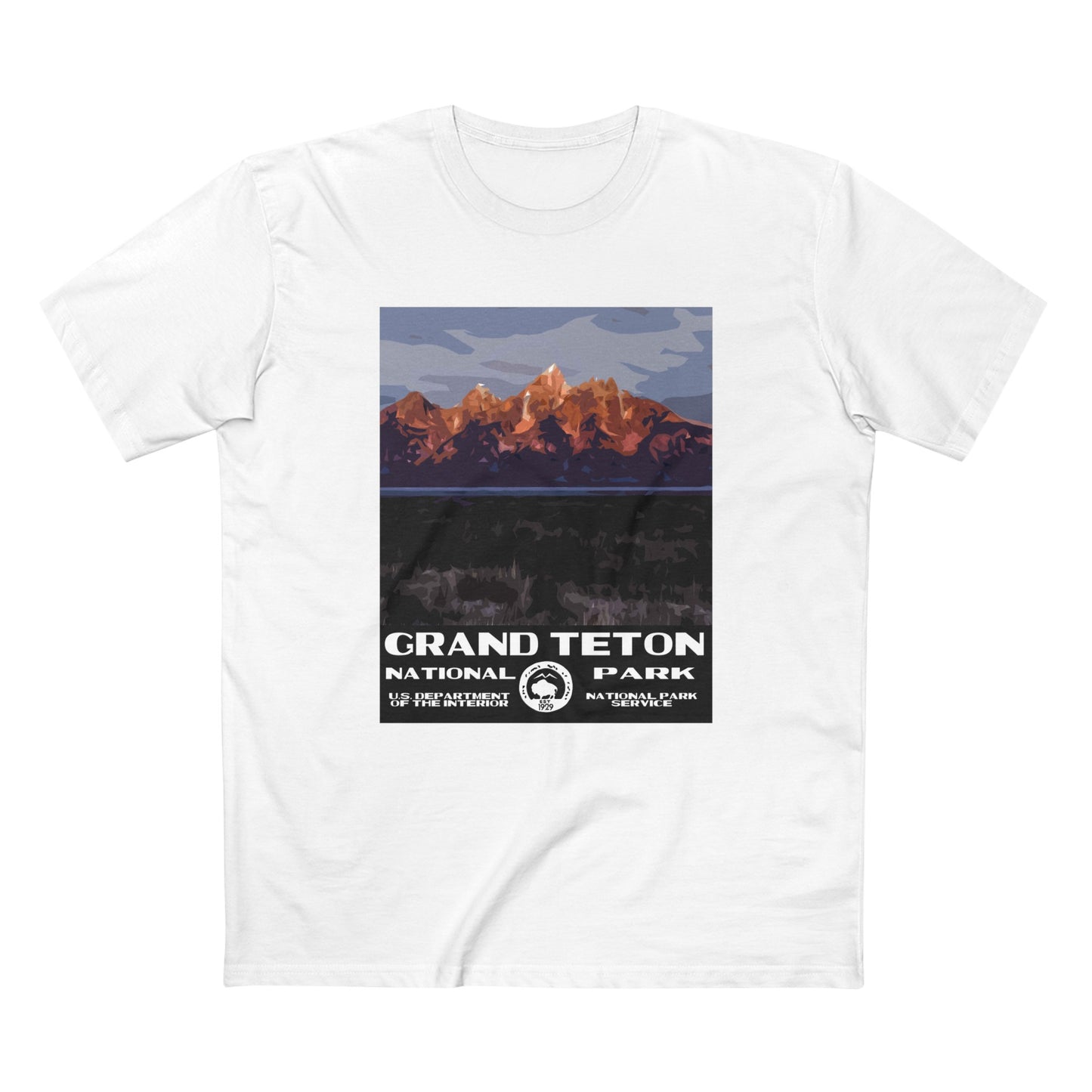 Grand Teton National Park T-Shirt - Moulton Barn WPA