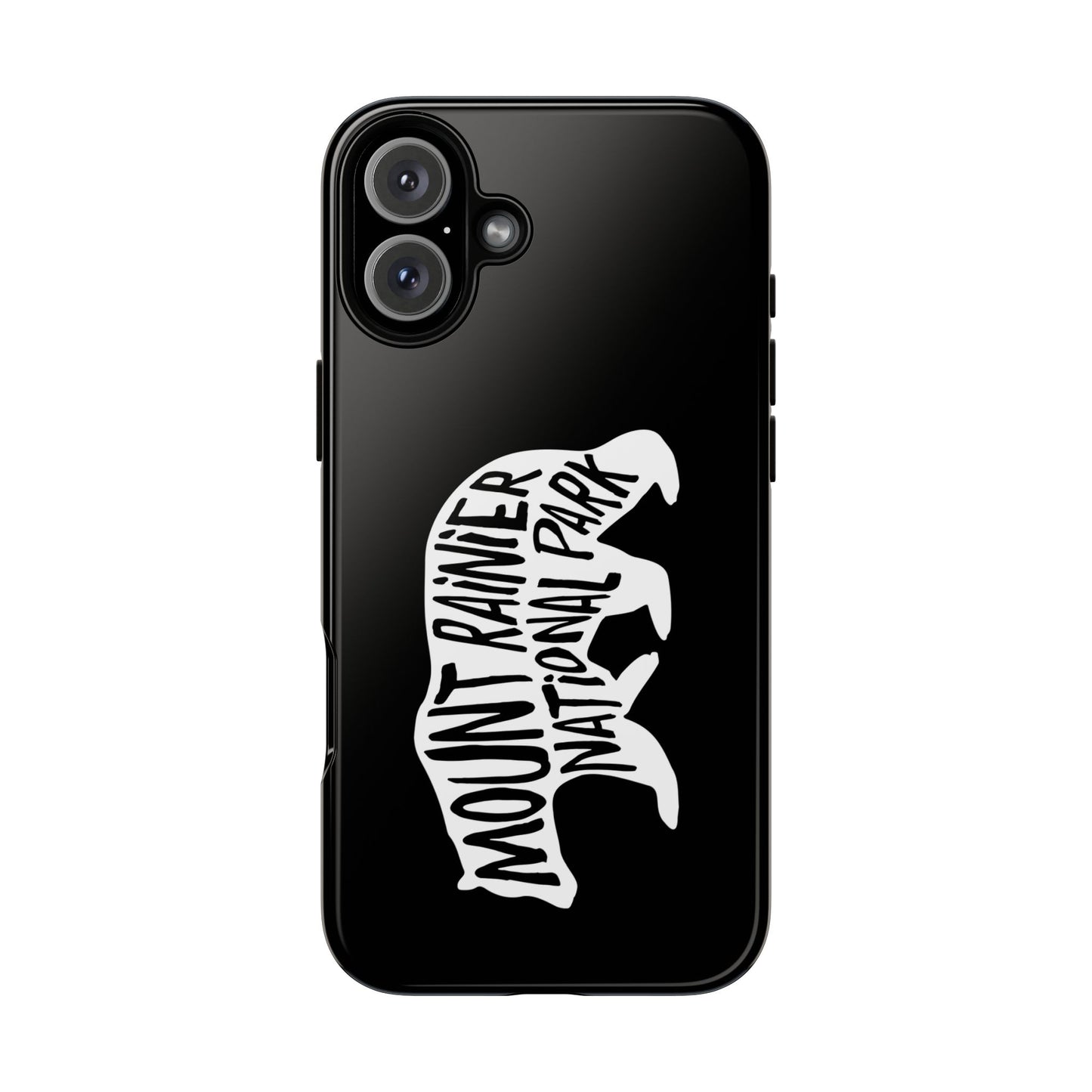 Mount Rainier National Park Phone Case - Black Bear Design