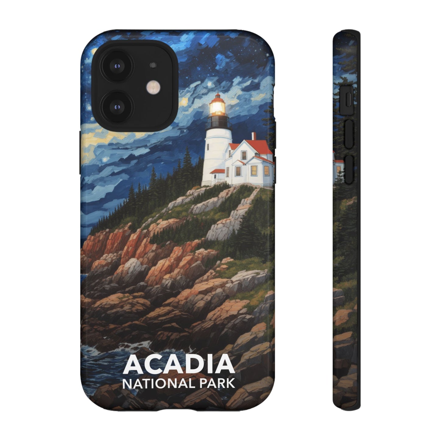 Acadia National Park Phone Case - Starry Night Lighthouse