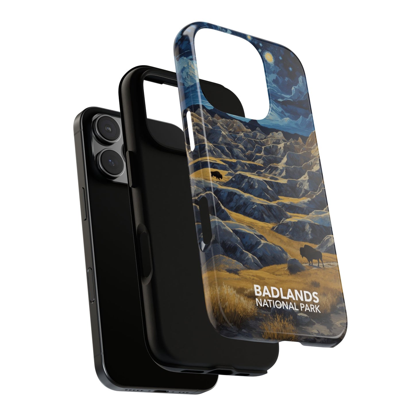 Badlands National Park Phone Case - Starry Night