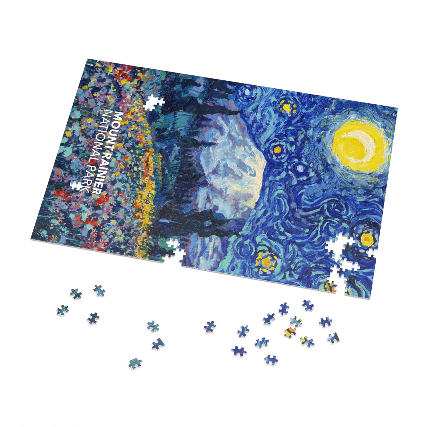 Mount Rainier National Park Jigsaw Puzzle - Starry Night