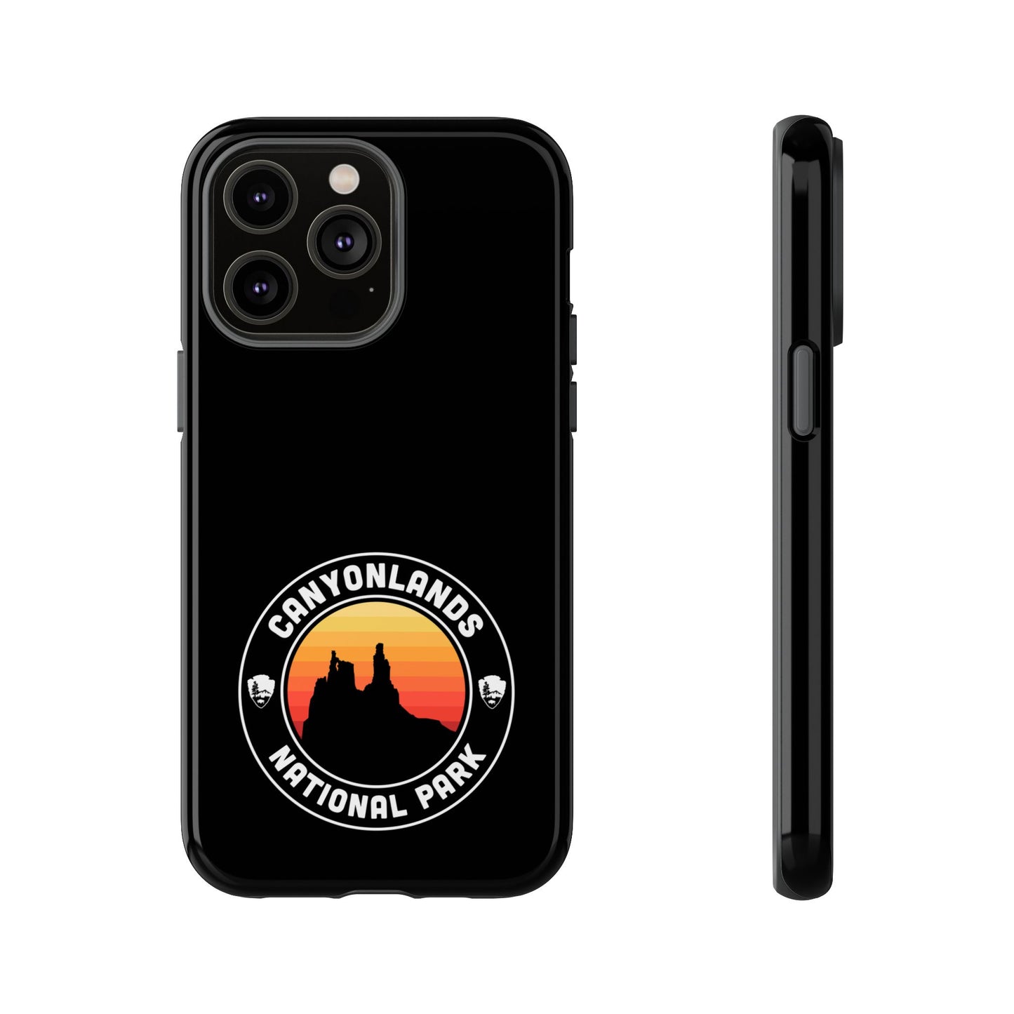 Canyonlands National Park Phone Case - Round Emblem Design