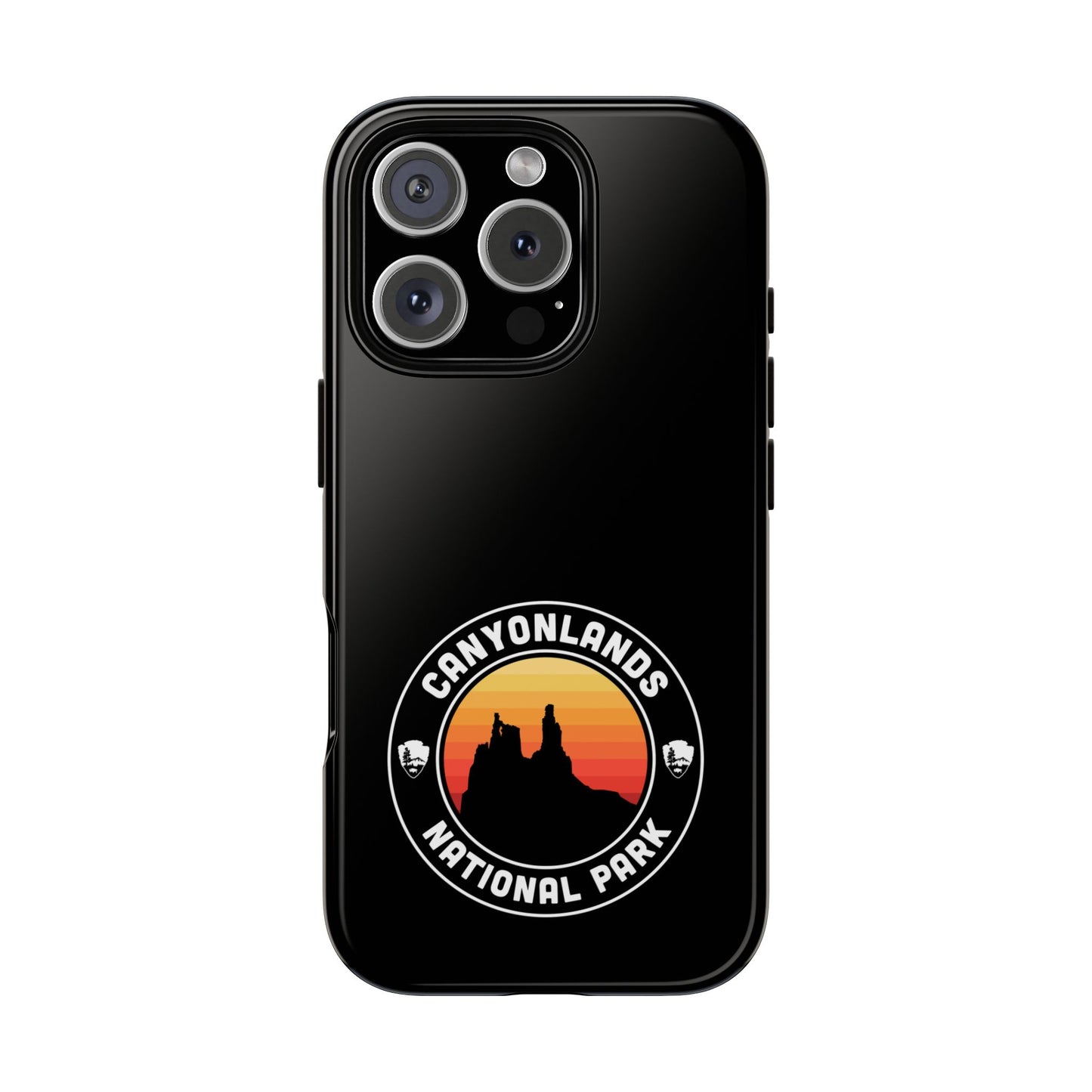 Canyonlands National Park Phone Case - Round Emblem Design