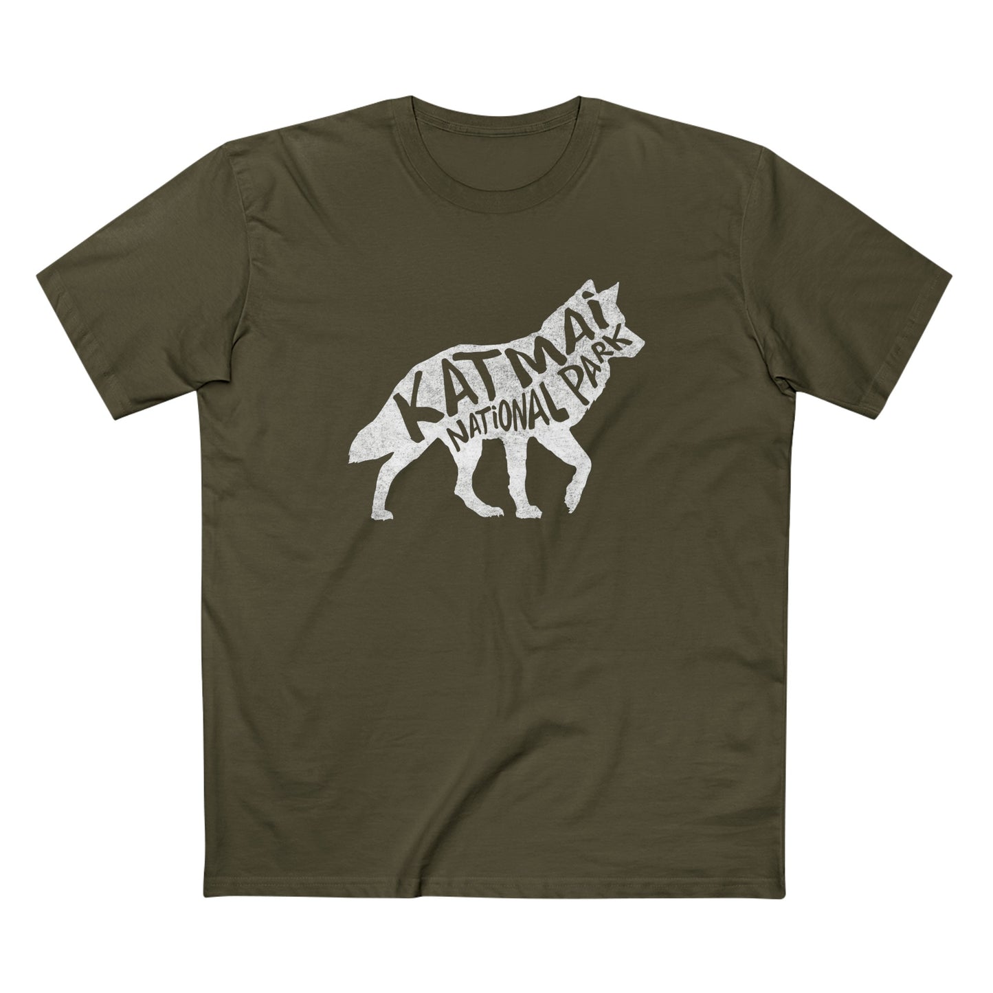 Katmai National Park T-Shirt - Gray Wolf