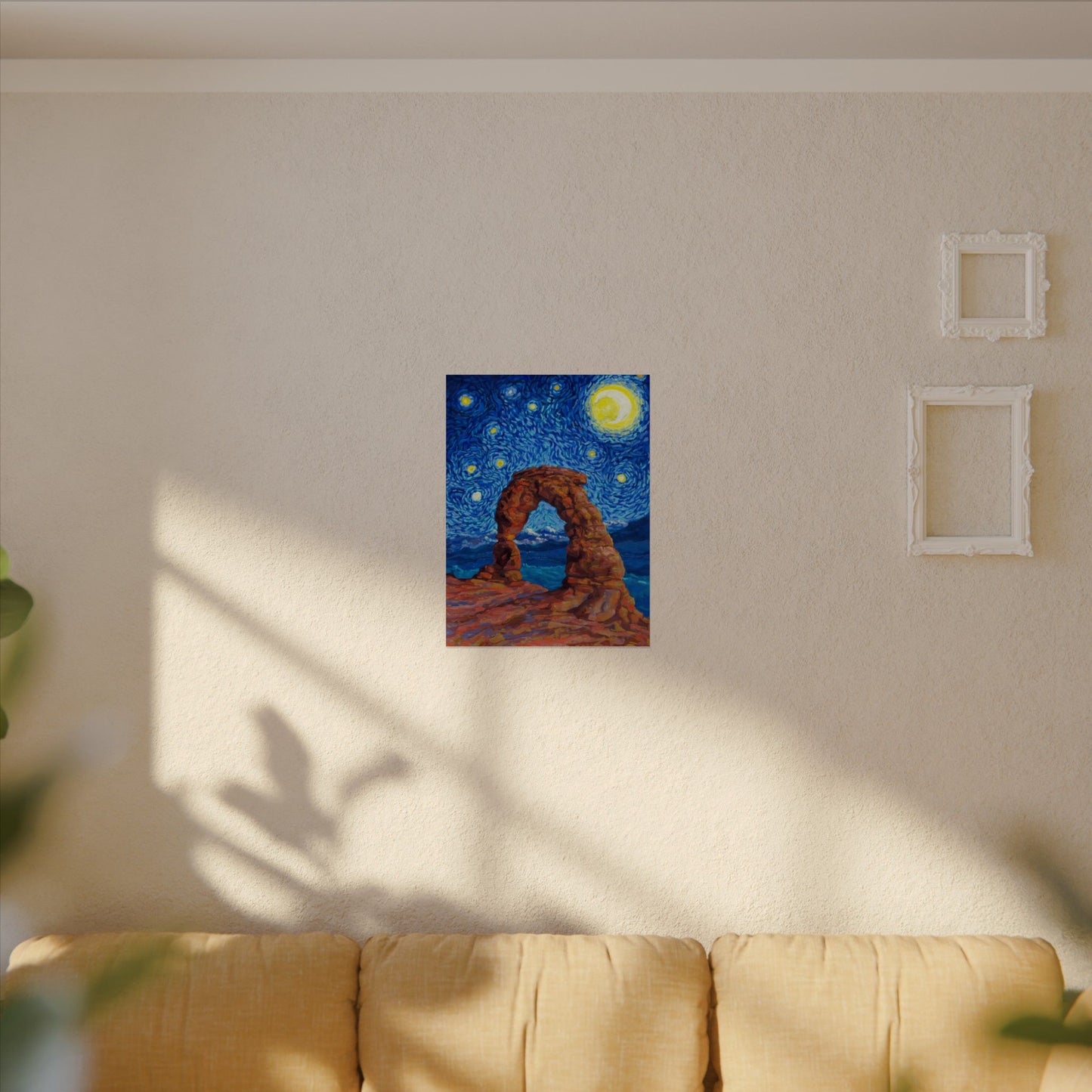 Arches National Park Starry Night Poster - Premium Textured Paper