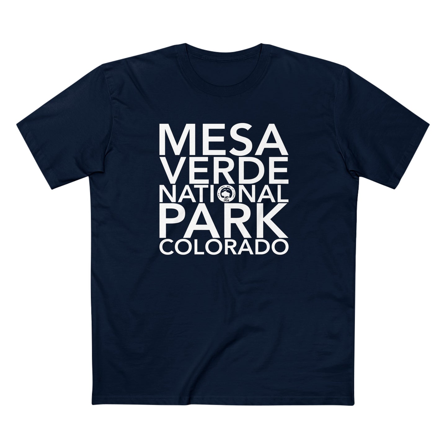 Mesa Verde National Park T-Shirt Block Text