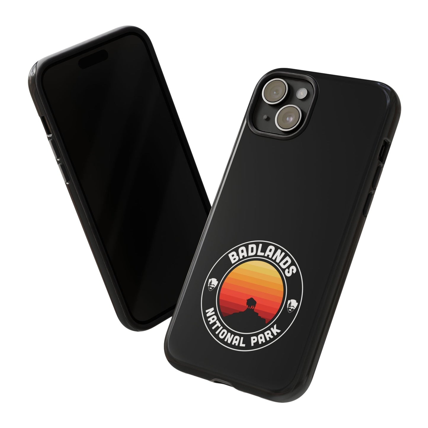 Badlands National Park Phone Case - Round Emblem Design