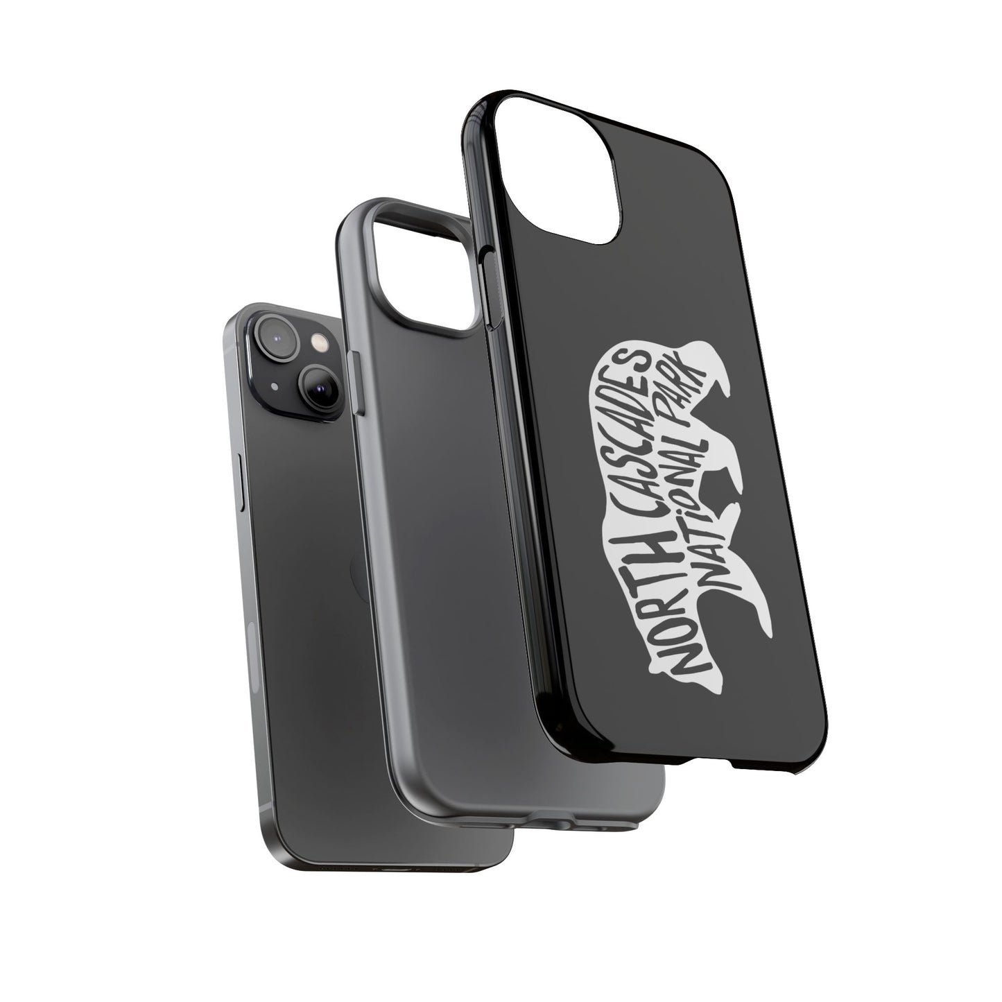 North Cascades National Park Phone Case - Black Bear Design