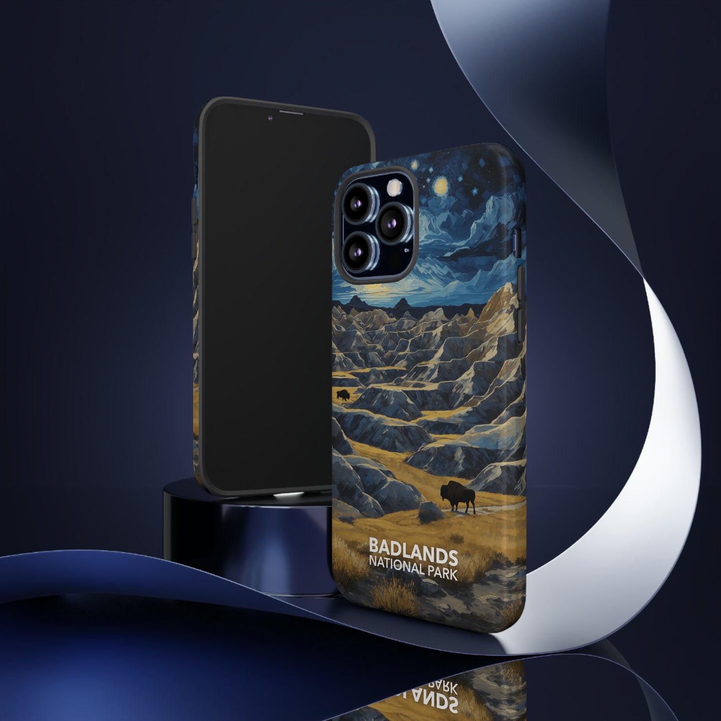 Badlands National Park Phone Case - Starry Night