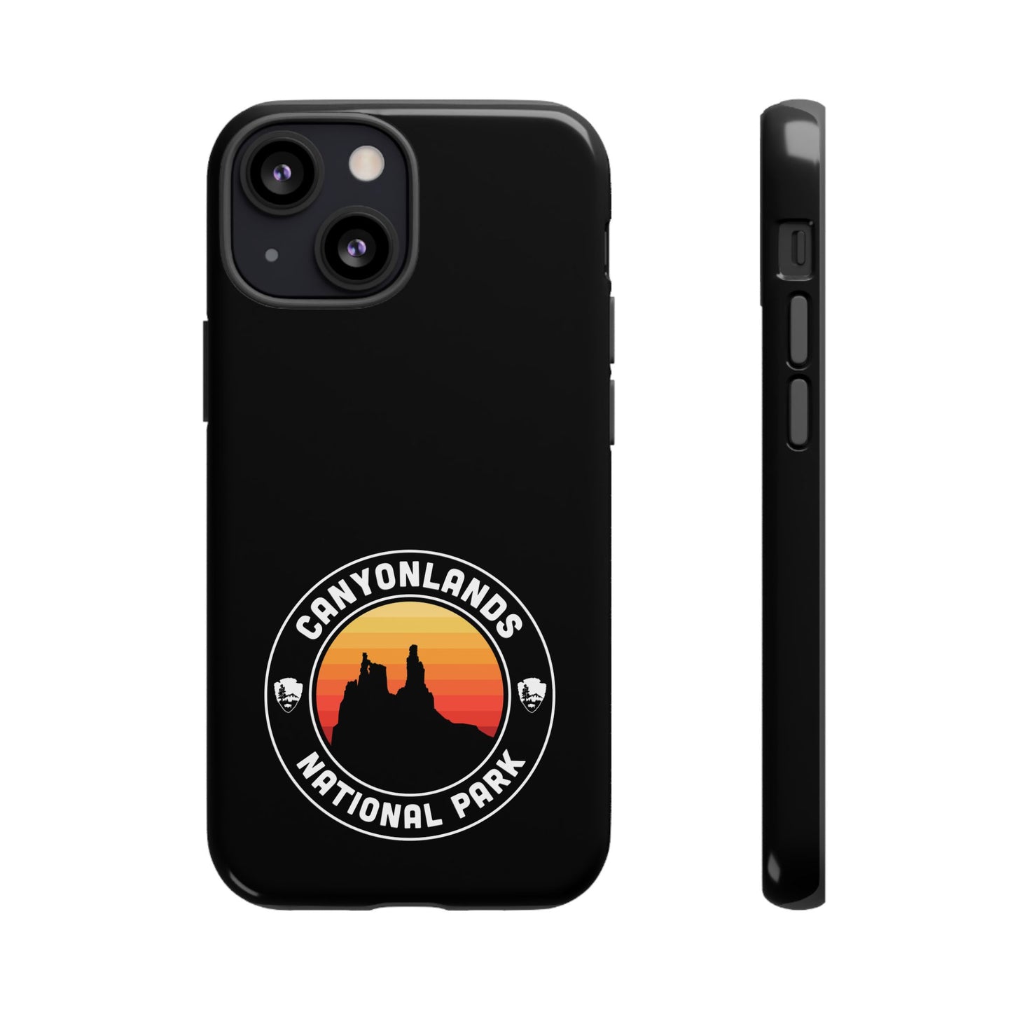 Canyonlands National Park Phone Case - Round Emblem Design