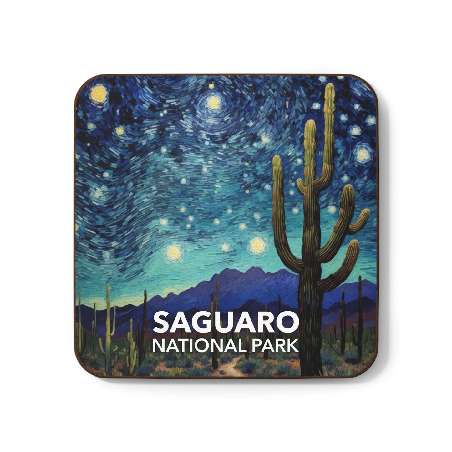 Saguaro National Park Coaster - The Starry Night
