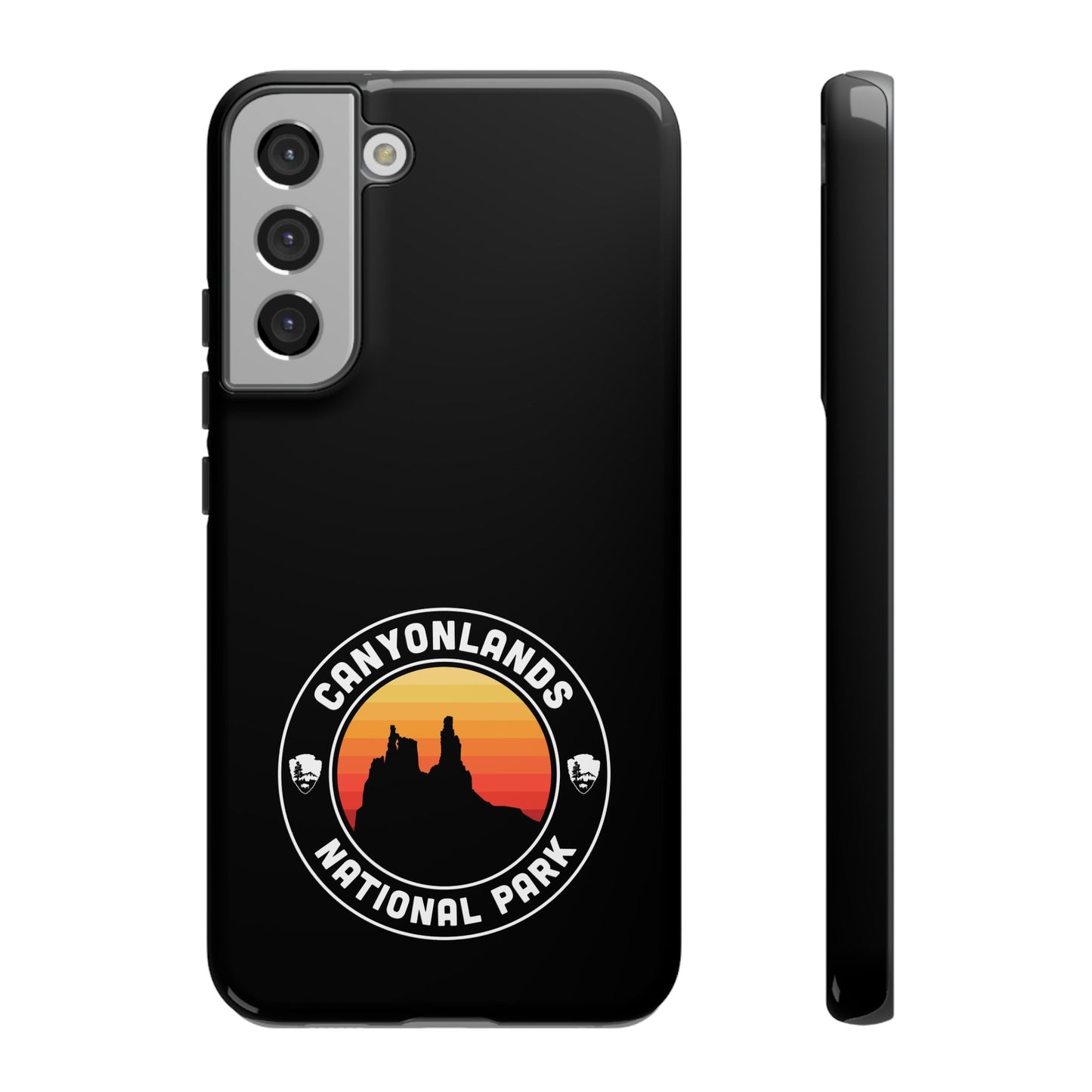 Canyonlands National Park Phone Case - Round Emblem Design