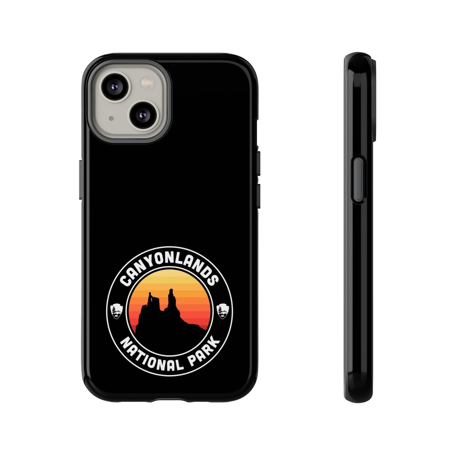 Canyonlands National Park Phone Case - Round Emblem Design