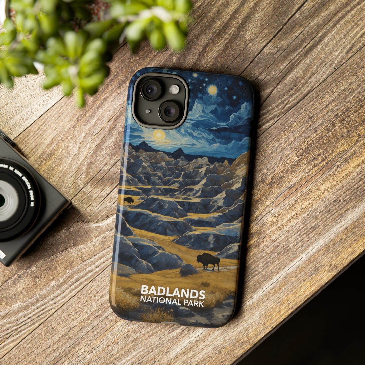 Badlands National Park Phone Case - Starry Night