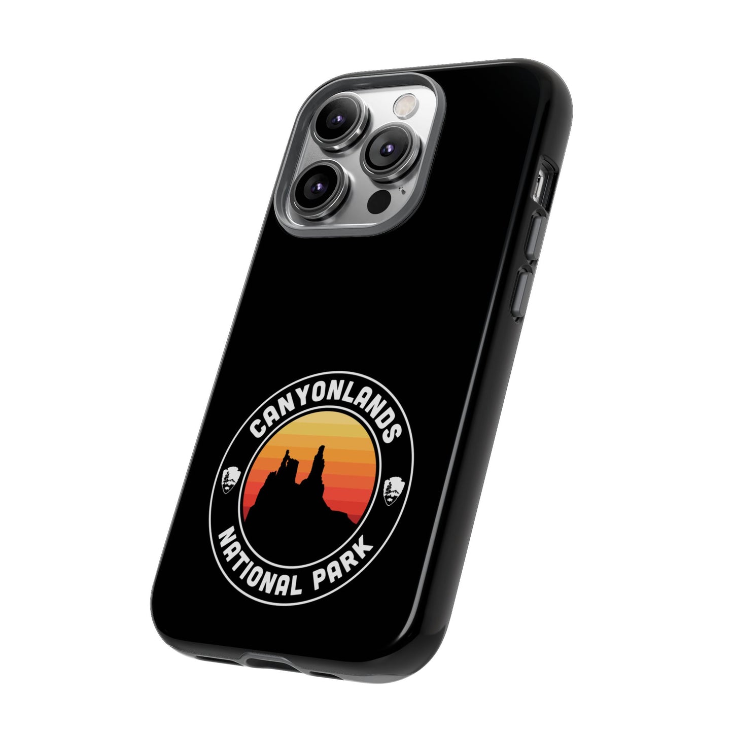 Canyonlands National Park Phone Case - Round Emblem Design