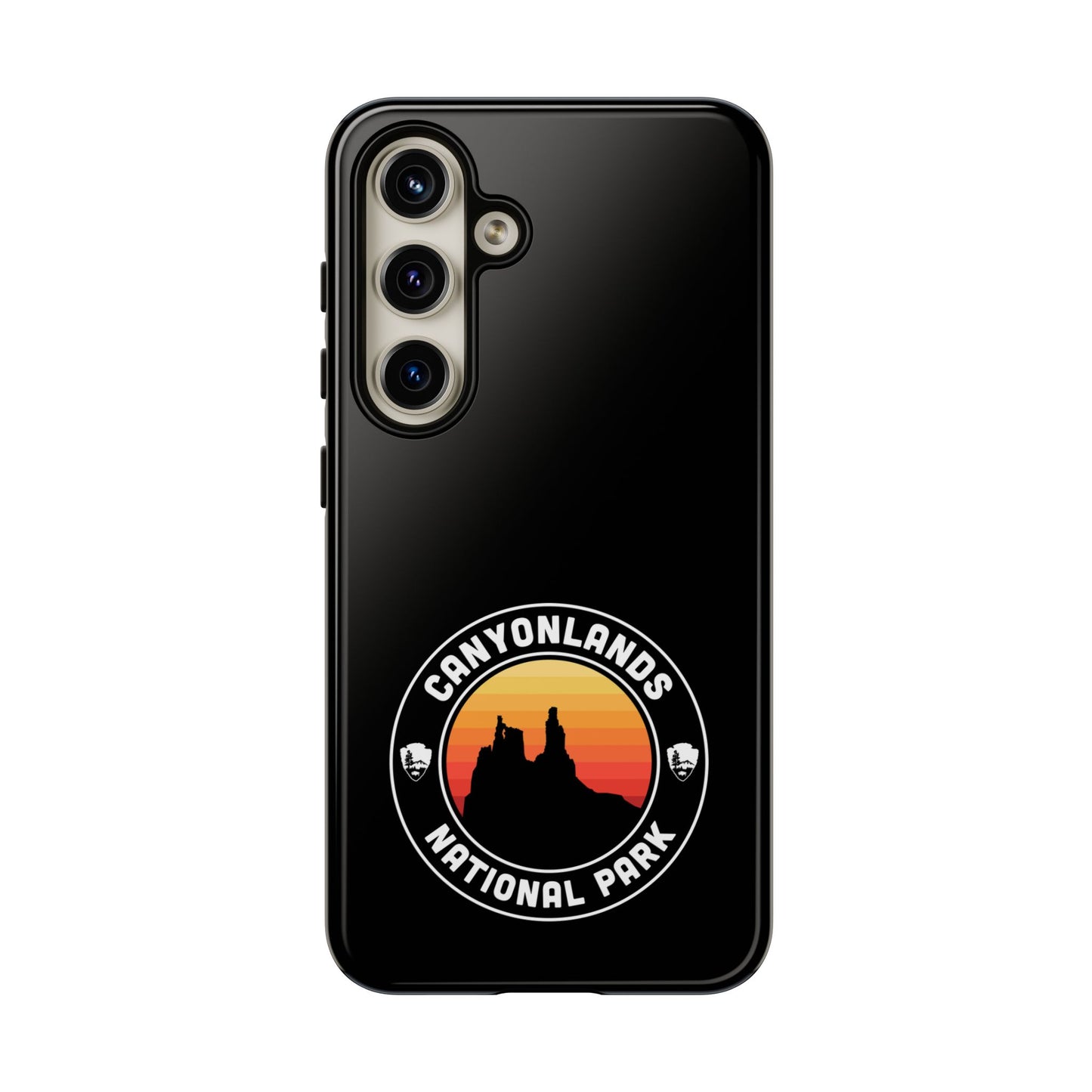 Canyonlands National Park Phone Case - Round Emblem Design