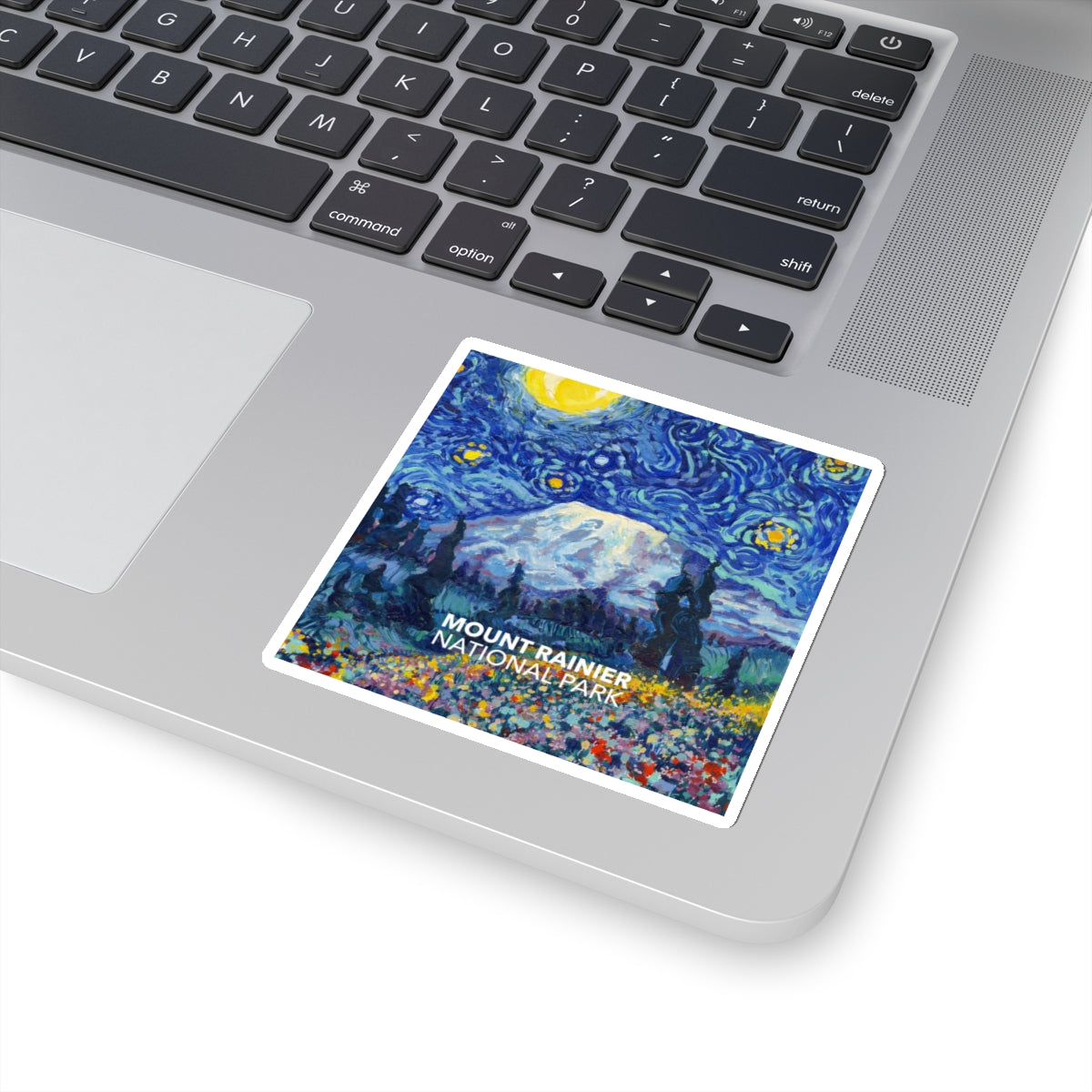 Mount Rainier National Park Sticker - The Starry Night