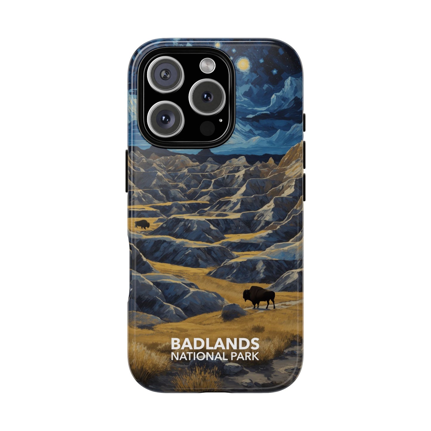 Badlands National Park Phone Case - Starry Night