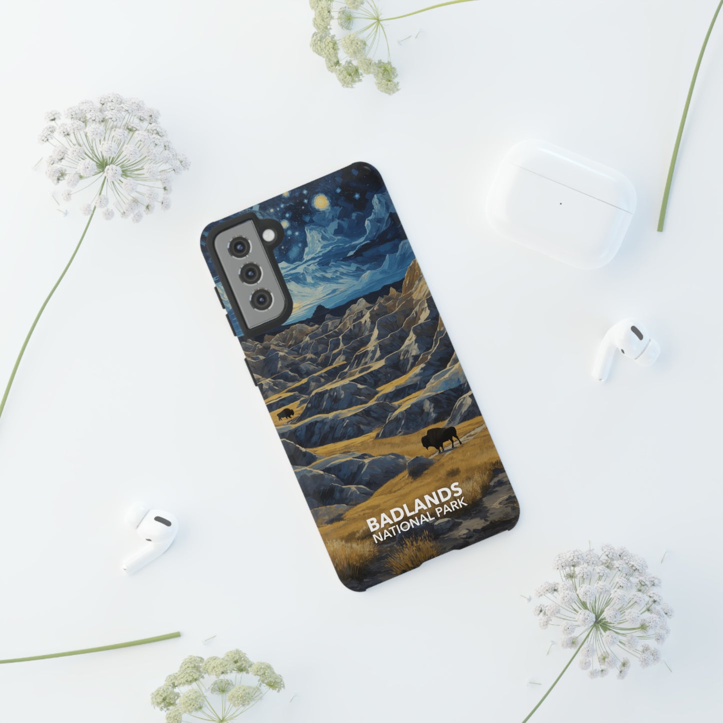 Badlands National Park Phone Case - Starry Night