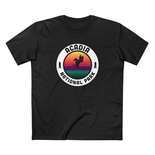 Acadia National Park T-Shirt - Round Badge Design