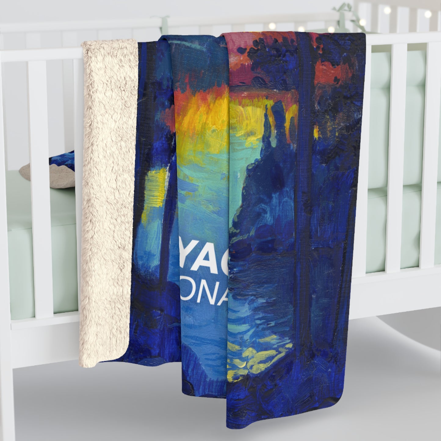 Voyageurs National Park Sherpa Blanket - The Starry Night